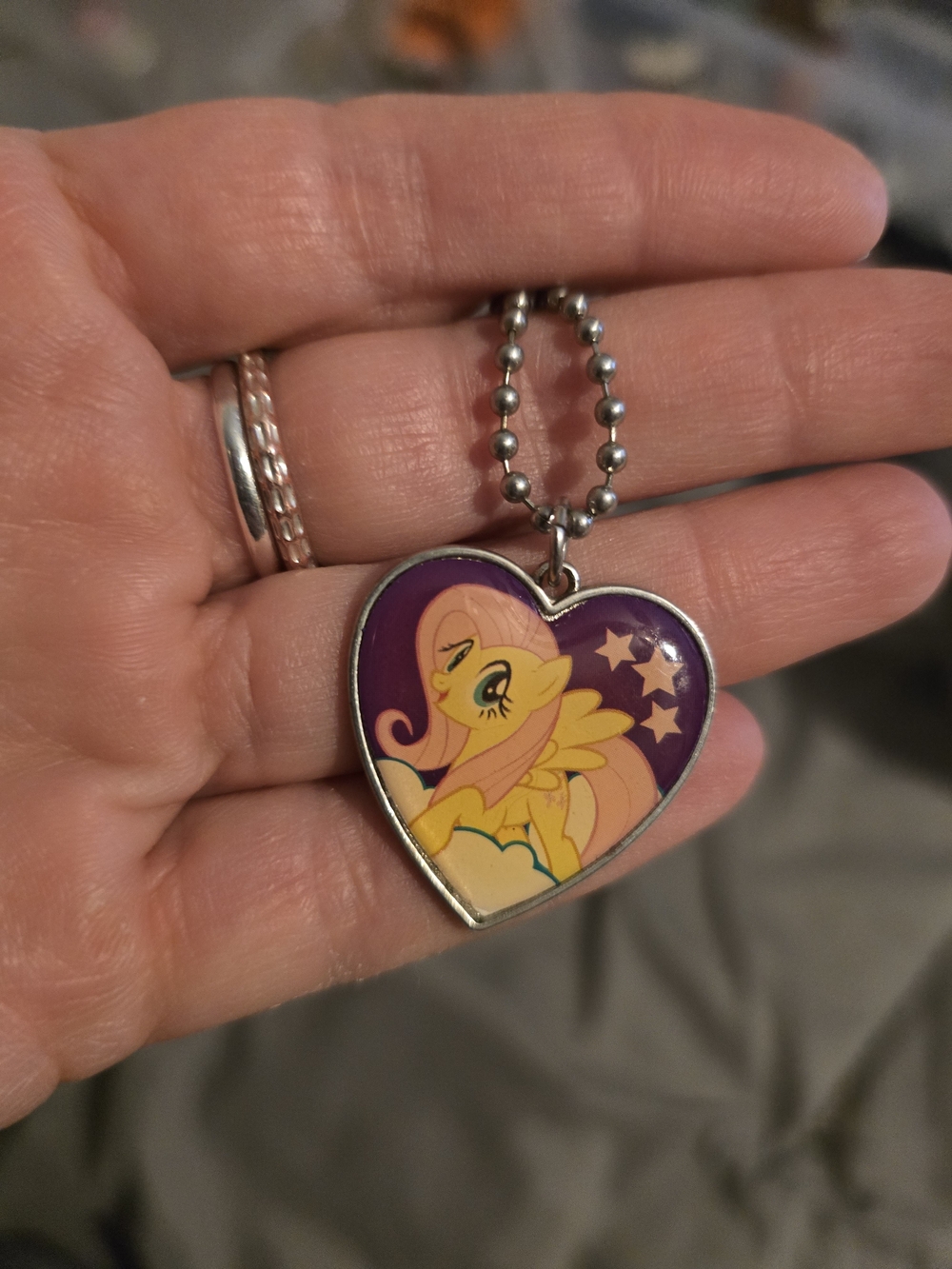 My Little Pony Necklace with Purple and Yellow Charm - 2016 Collectors